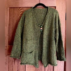 Amy Brill green summer sweater